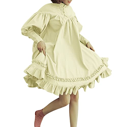 Vestido de cosplay medieval para mujer de manga larga estilo princesa gótica
