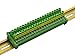 Electronics-Salon DIN Rail Mount 20 Position 30A / 300V Screw Terminal Block Distribution Module.