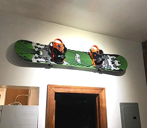 Storeyourboard Naked Snow, Snowboard Display Wall Rack, Powder Coat Black #TOP6