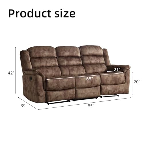 EBELLO Extra Wide Reclining Sofa Chair