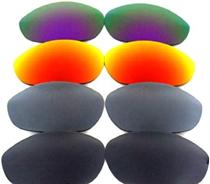 GALAXYLENSE Replacement Lenses for Oakley Monster Dog Black&Gray&Red&Purple Color 4 Pairs,FREE S&H. image 3