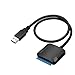 Produktbild Wooshop USB 3.0 zu SATA Adapter Kabel USB 3.0 auf SATA III Adapter für SATA III Festplatte USB 3.0 Kabel zu SATA Super Speed 5gb/s USB SATA Konverter für 2.5 zoll Festplatte HDD SSD