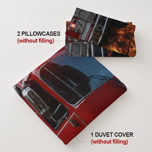 Drap-Housse Pompier 3D en Microfibre Douce pour Lit Enfant Agité - 8