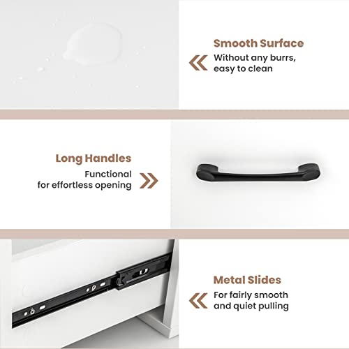 Giantex 74" Tall 4-Tier Bookcase With Drawers - Freestanding White Narrow Bookcase With Anti-Tipping Kits, Wood Open Storage Display Cabinet, 4-Cube Bookshelf For Living Room, Bedroom, Office #TOP6