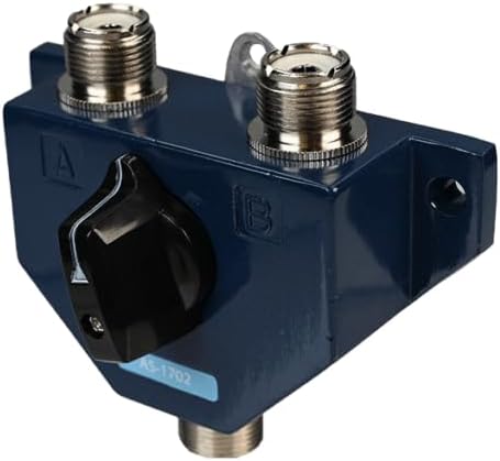 AS-1702 2-Position HF/VHF/UHF Antenna Switch with SO-239 Connectors 2.5kW