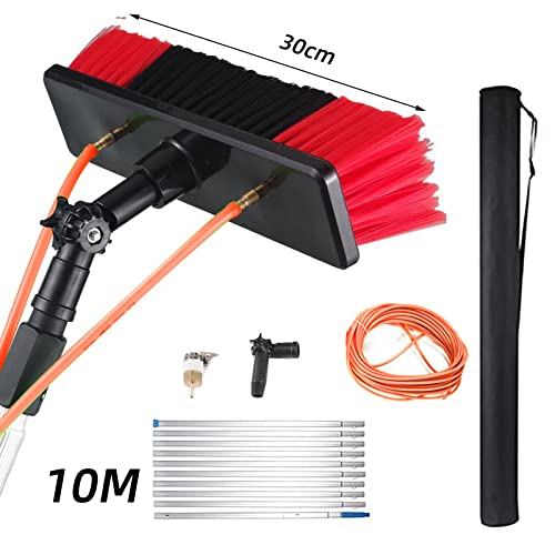 Brosse télescopique alimentée à l'eau pour lavage haute performance