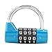 Combination Padlock 4 Position Gym Locker Lock Travel Suitcase Safety Combination Lock Staff Locker Padlock Outdoor Combination Lock(blue)