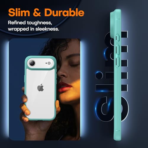 Image of TAURI for iPhone Air Case, with Screen Protector, Green