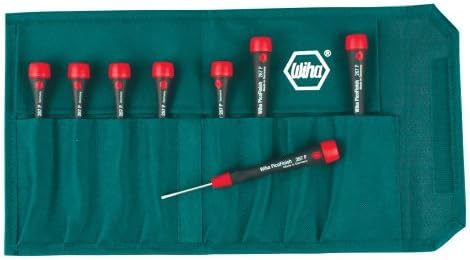 Wiha Precision Torx Screwdriver Set - 8-Piece T1 To T8 Screwdrivers With Cushion Grip Handles