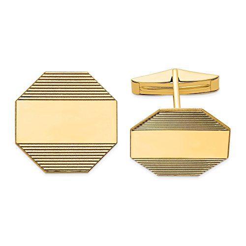 14k Yellow Gold Mens Octagonal Line Design Cuff Links Cufflinks Link Fine Jewellery For Dad Mens Gifts For Him steampunk buy now online 14k Yellow Gold Mens Octagonal Line Design Cuff Links Cufflinks Link Fine Jewellery For Dad Mens Gifts For Him steampunk buy now online