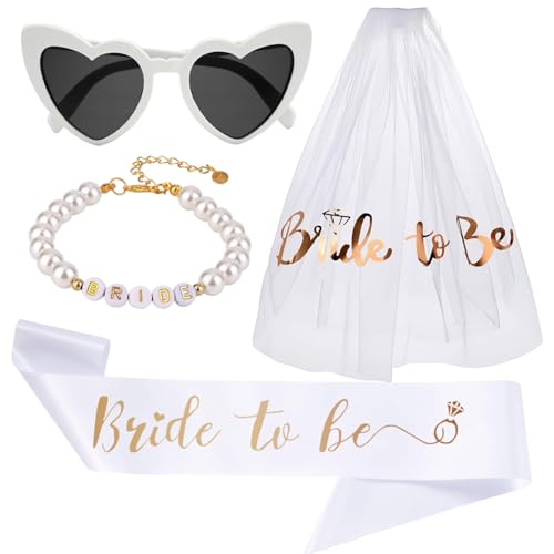 Syhdfxknp Evjf Accessoire, Bride to Be 4 Pièces pour Mariage Fiançailles – vue 2