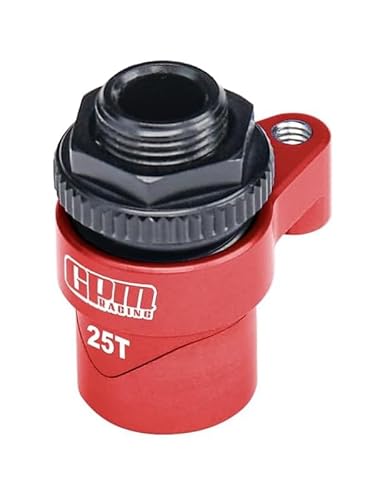 Aluminum 7075 Alloy 25T Servo Saver Set Horn With Built-In Spring For Traxxas 1:16 Mini Maxx/Mini Slash/XRT VXL 3S Monster Truck Upgrades - Red