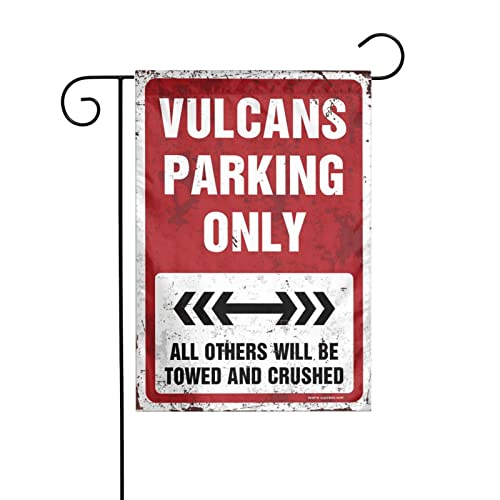 Welcome Garden Flag Vulcan S Parking Only Garden Flag Summer Garden Flags Double Sided Summer Flags