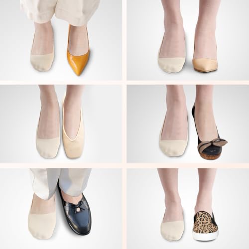 Image of Forbidden Road No Show Socks Non Slip Low Cut Invisible Socks for Women