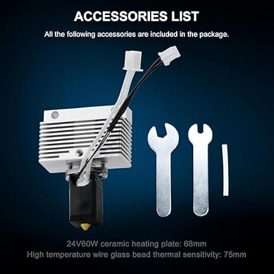 3D Printer Hotend High End Upgrade Neptune 4 / Neptune 4 Pro Hotend,Rapid Heating 300C Extruder Heating Block Kit, 3D Printer Accessories Replacement Hot End Kit with Nozzle and Silicone Socks