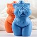 GLITZXFH 3D Body Candle Molds Woman Body Silicone Candle Mold for Candles Making Resin Casting Aromatherapy Candles Wax Polymer Clay Home Decoration