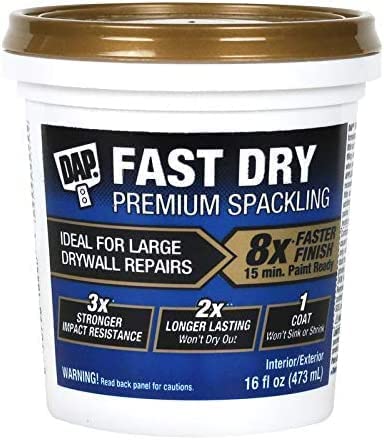 Fast Dry Premium Spackling 16.0 Fl Oz, Off White Pack of 4