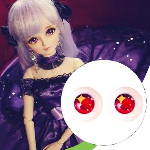 Yeux de poupée 18mm accessoire globe oculaire lifelike acrylique pour 1/3 - 4