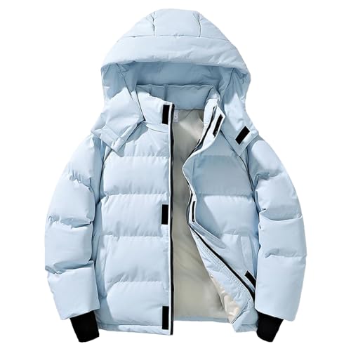 Parka d'hiver à capuche pour homme veste épaisse chaude coupe ample