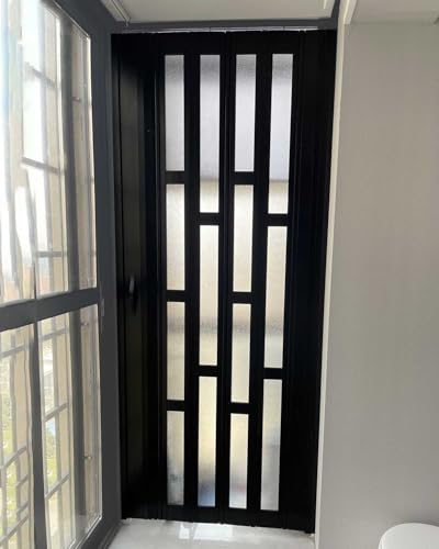 Porte intérieure pliable pour petits espaces en acrylique givré