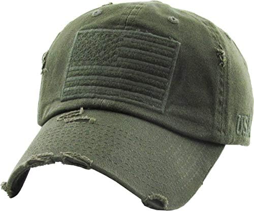 KBETHOS Tactical Operator with USA Flag Patch US Army Military Baseball Cap Adjustable