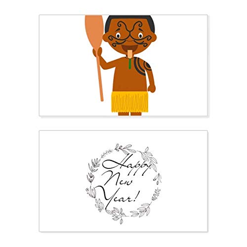 Tarjeta de Año Nuevo Quant con caricatura de Nueva Zelanda para decorar tu hogar