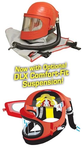 KL Industries Clemco Apollo 600 Blast Helmet Respirator Deluxe Suspension Cape Sandblasting