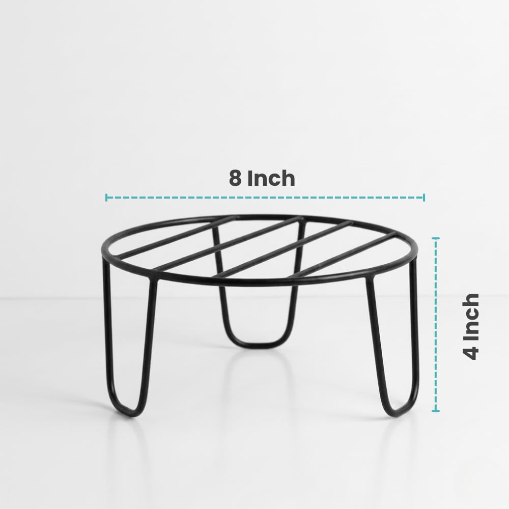 Black Metal Plant Stands - 5 Pack -2