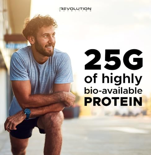 Revolution Nutrition, High Whey, Protein Powder, Whey Isolate, Superior Formula, Gluten Free, Lean Muscle Mass For Men & Women, 25g of Protein Per Scoop, 908 g, 24 Servings (Vanilla Cake, 2 Pound) - 4