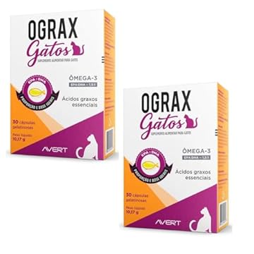 Kit 2 Unidades Ograx Gatos - 30 cápsulas