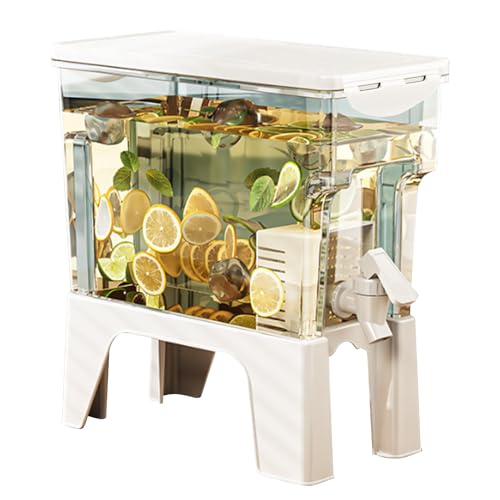 Dispensador de bebidas de mesa con grifo, plantas artificiales de colores resistentes a los rayos UV para jardín, terraza, macetas, macetas, ventanas, patios y caminos