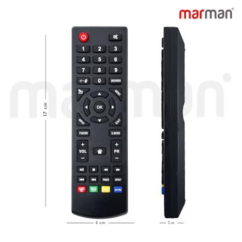 Image of marman Compatible with Thomson Tv Remote Non Voice Command and Without Google Assistant Suitable for Smart LED LCD Television - Match Exactly with Existing Remote Key by Key for Better Performance