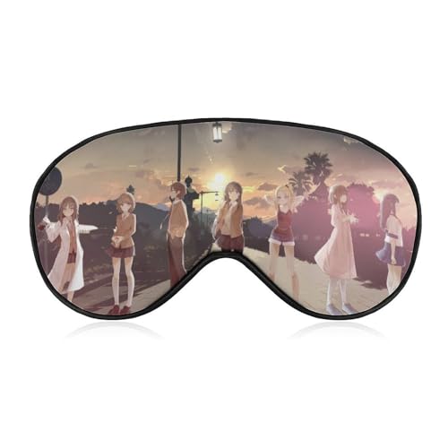 青春ブタ野郎シリーズ アイマスク 睡眠用アイマスク 遮光率99.99%以上 目隠し シルク アイピロ 眼罩 睡眠グッズ 快眠 安眠 圧迫感なし 通気性