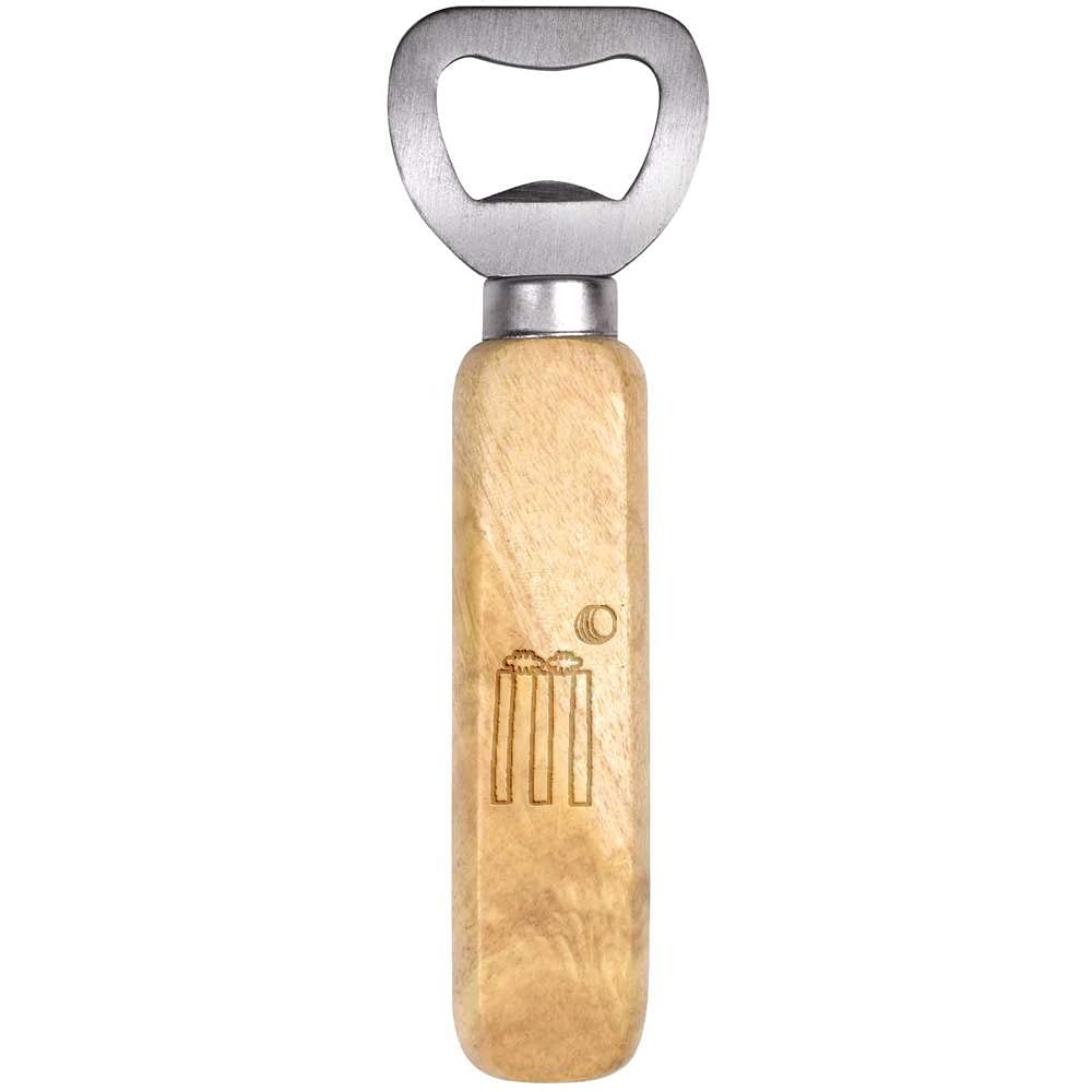 Azeeda 'Cricket Wickets & Ball' Wooden Bottle Opener (BO00052376)