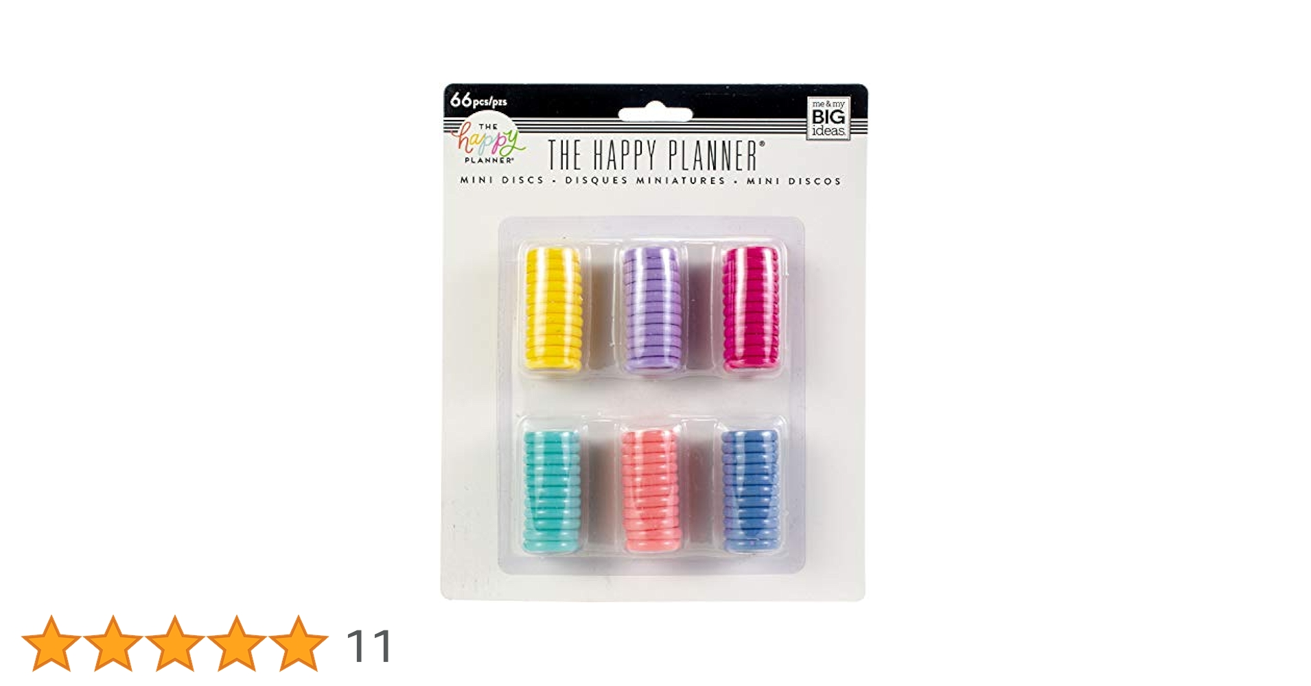 RINSV Happy Planner Mini Disc Value Pack 66/Pkg-Multi Color