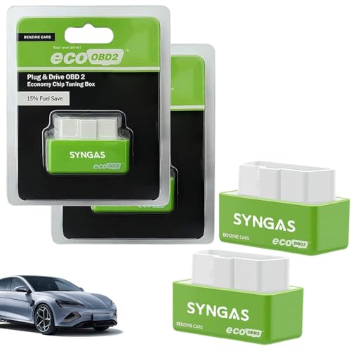 STOAT Syngas OBD Fuel Saver Universal OBD2 Tuning Sparer Motoroptimierung für mehr Leistung Spritverbrauch senken & Benzinverbrauch verbessern Passend für alle PKW & Fahrzeuge(2er Pack)
