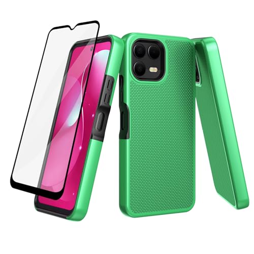 Coque TMobile REVVL 8 Pro double couche antichoc avec protège-écran silicone PC