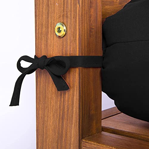 Coussin de balancelle imperméable noir pour rénover l'assise du jardin