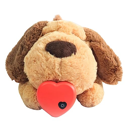 Stronrive Peluche con Forma Latido del Corazón para Mascotas, Juguetes Peluche Cómodos con Latidos del Corazón para Mascotas, para Perros con Ansiedad por Separación