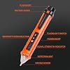 2 Pack Non-Contact Voltage Detector, Voltage Tester Electrical Tester, AC 12V/48V/70V-1000V, Wire Tester with Buzzer Alarm and Flashlight, Wire Breakpoint Finder, Orange & Red