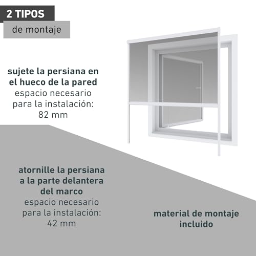 Mosquitera corredera de aluminio Windhager ajustable para ventana 7