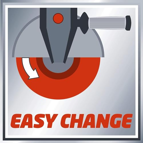 Einhell Winkelschleifer TC-AG 115 (500 W, 12000 min.-1 Drehzahl, 115mm Scheiben-Ø, Scheibenschutz,...