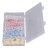 Yctze 200-teiliges Schrumpfschlauch-Crimp-Klemmen-Set, Isoliertes Drahtverbinder-Set für den Einsatz in der Automobil- und Schifffahrtsbranche