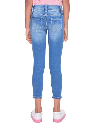 YMI Girls Essential 2-Button Anklet Jeans W/Distressed Hem4