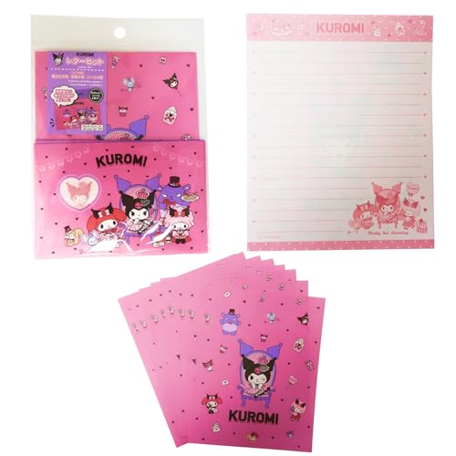 Image of Stationery Paper and Envelopes Letter Set - Writing Paper Stationery Set, Cute Stationery for Writing Paper Letters, Includes: 4 Envelopes, 8 Letter paper, & 4 Stickers (Kuormi-Bunny (no.57))