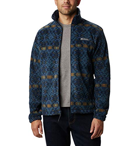 Columbia Men s Steens Mountain Jacket, Canyon Blue Blanket Print, Large