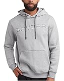Spyder Men's Active Hoodie Sweatshirt - Athletic Performance Fleece Workout Long Sleeve Pullover Hoodie for Men (Size: S-XXL), Size Large, Grey Heather