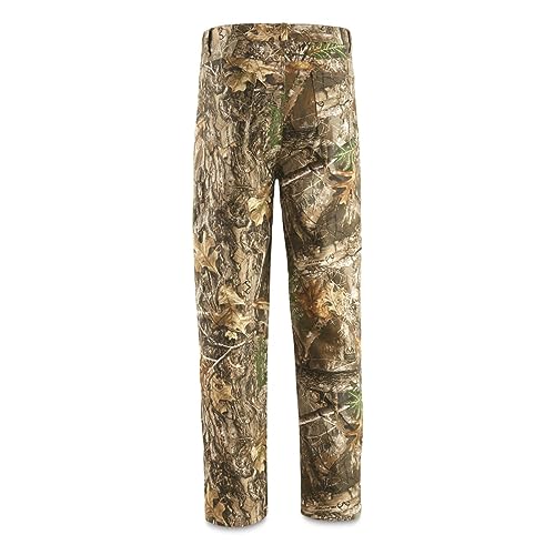 Guide Gear Men's Camo Hunting Pants Insulated, Camouflage Lined Jeans Relaxed Fit3