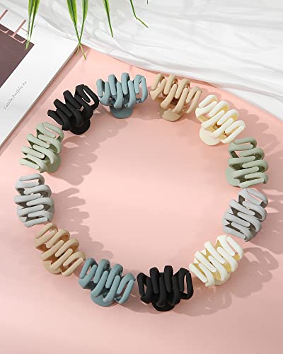 12 peças de grampos de cabelo pequenos para mulheres polvo pequenos prendedores de garra 3,98 cm, cl