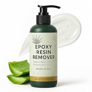 [10oz] Epoxy Resin Cleaner/Remover – Natural Hand Cleaner, Gentle & Moisturizing, For Artists & Resiners, Magically Removes Uncured Resin, Glue, & Paint from Skin, Tools, Molds, Work Surfaces, & More